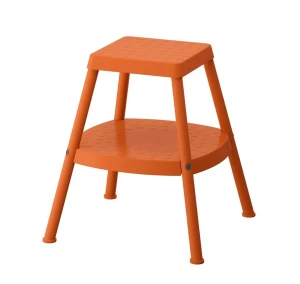 Табурет со ступенькой HADDARP IKEA оранжевый