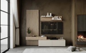 Меблева стінка CAMINO HALMAR дуб артизан/кашемір Меблева стінка CAMINO HALMAR дуб артизан/кашемір