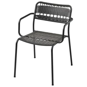 Кресло садовое LÄCKÖ IKEA темно-серый