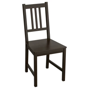 Стілець STEFAN IKEA коричнево-чорний