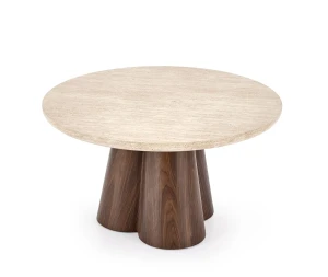 Стол журнальный FRIDA HALMAR травертин/орех