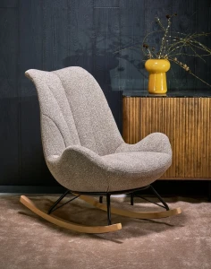 Кресло-качалка LUIS HALMAR светло-бежевый