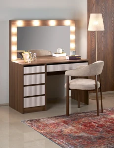 Стол туалетный HOLLYWOOD 2 XL HALMAR кашемир/орех