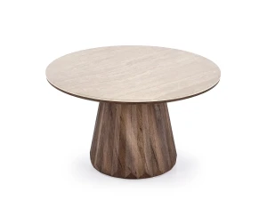 Стол журнальный DIAVOLA HALMAR травертин/орех