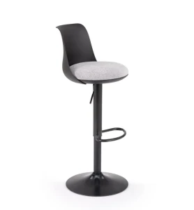 Стул барный H127 Halmar черный/серый