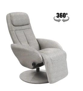 Кресло-реклайнер поворотное OPTIMA 2 HALMAR темно-серый