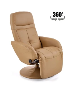 Кресло-реклайнер поворотное OPTIMA HALMAR бежевый