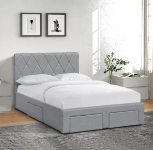 Кровать BETINA 120 HALMAR серый