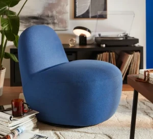 Крісло поворотне LILLESÄTER IKEA темно-синій