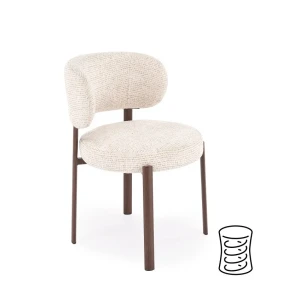 Стул K605 HALMAR бежевый/орех