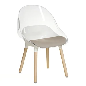 Стілець BALTSAR IKEA прозорий/білий