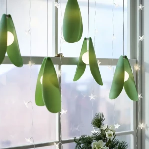 Подвесной светильник STRÅLA IKEA омела зеленая