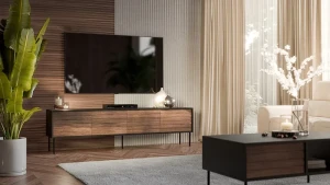 Тумба RTV 4D CORTINA 200 CAMA орех