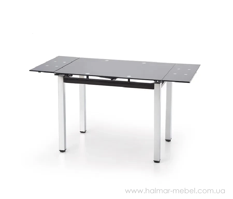 Стіл обідній LOGAN HALMAR чорний Стіл обідній LOGAN HALMAR чорний