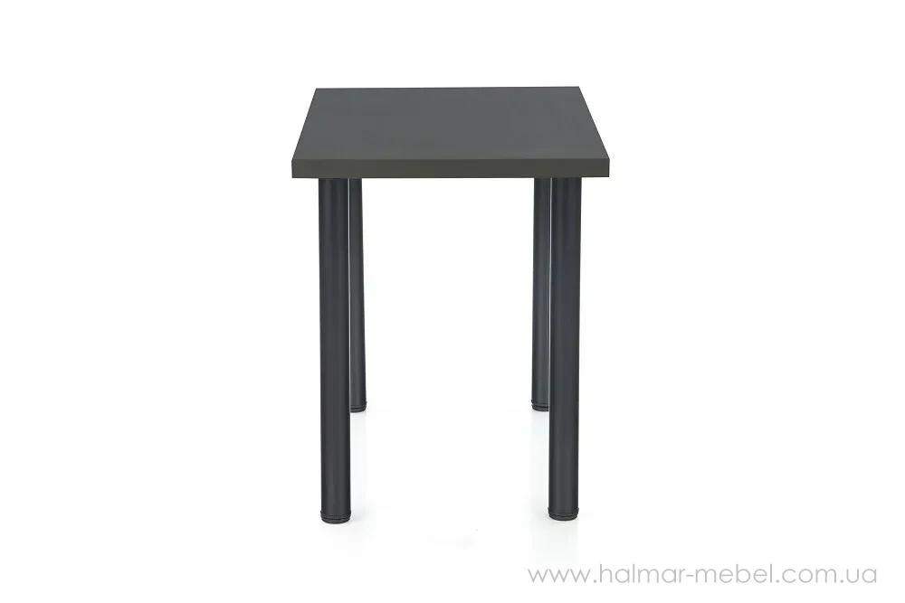 Стіл обідній MODEX 2 HALMAR 90х60 антрацит Стіл обідній MODEX 2 HALMAR 90х60 антрацит