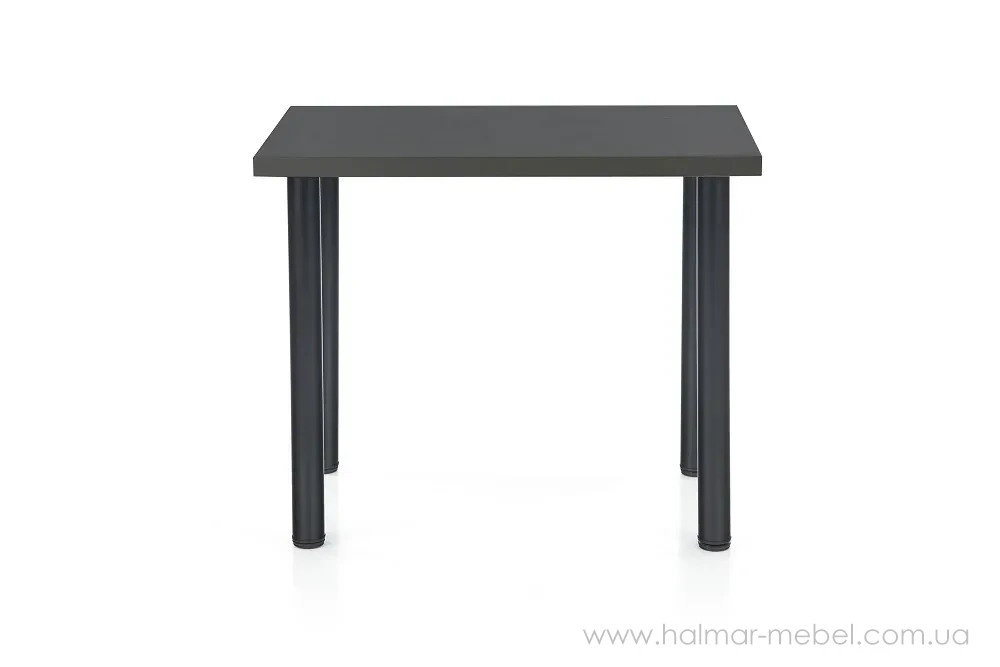Стіл обідній MODEX 2 HALMAR 90х60 антрацит Стіл обідній MODEX 2 HALMAR 90х60 антрацит