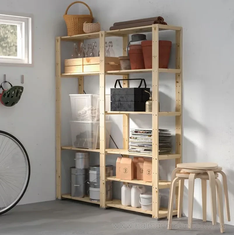 Стеллаж 2 секции HEJNE IKEA 154х50х172 см Стеллаж 2 секции HEJNE IKEA 154х50х172 см