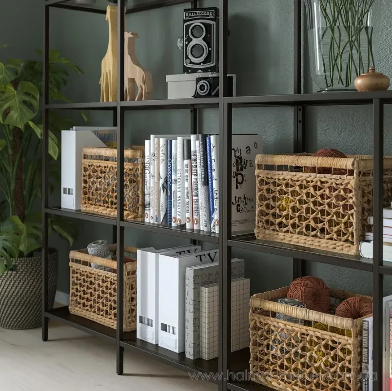 Стеллаж VITTSJÖ IKEA 200х36х175 см черно-коричневый Стеллаж VITTSJÖ IKEA 200х36х175 см черно-коричневый