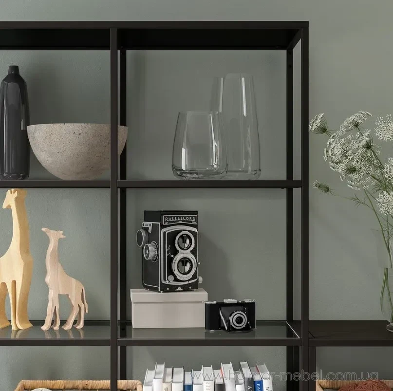 Стеллаж VITTSJÖ IKEA 200х36х175 см черно-коричневый Стеллаж VITTSJÖ IKEA 200х36х175 см черно-коричневый