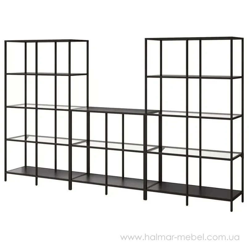 Стеллаж VITTSJÖ IKEA 300х175 см черно-коричневый Стеллаж VITTSJÖ IKEA 300х175 см черно-коричневый