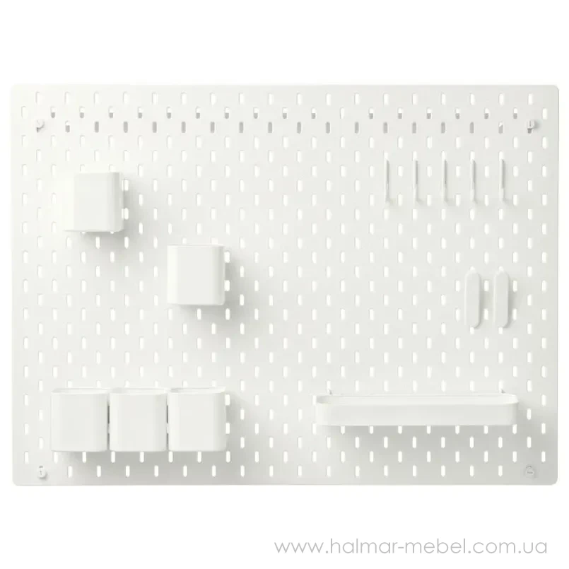 Доска перфорированная комбинированная SKÅDIS IKEA белый Доска перфорированная комбинированная SKÅDIS IKEA белый
