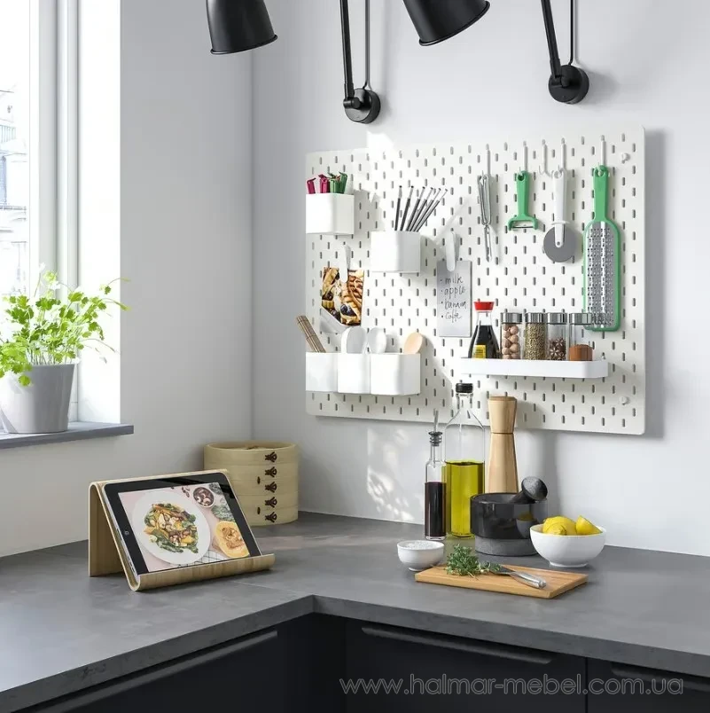 Доска перфорированная комбинированная SKÅDIS IKEA белый Доска перфорированная комбинированная SKÅDIS IKEA белый