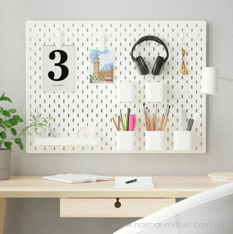 Доска перфорированная комбинированная SKÅDIS IKEA белый Доска перфорированная комбинированная SKÅDIS IKEA белый
