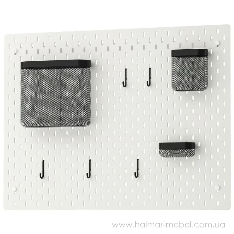Доска перфорированная комбинированная SKÅDIS IKEA 76х56 белый Доска перфорированная комбинированная SKÅDIS IKEA 76х56 белый