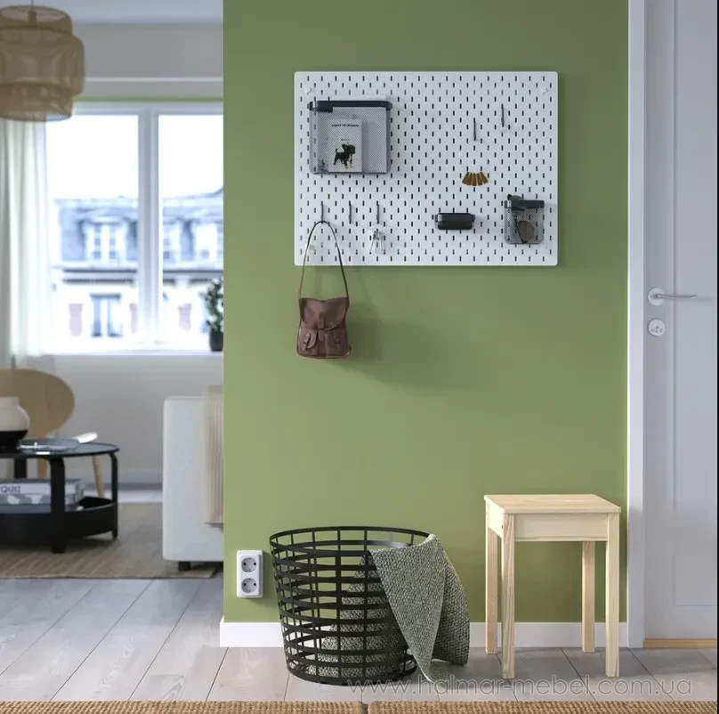 Доска перфорированная комбинированная SKÅDIS IKEA 76х56 белый Доска перфорированная комбинированная SKÅDIS IKEA 76х56 белый