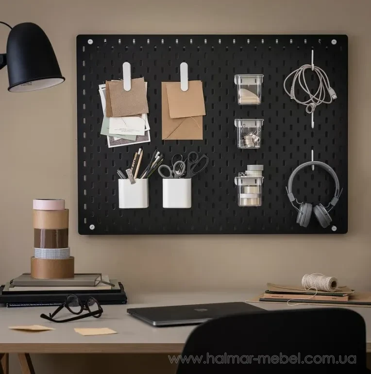 Доска перфорированная SKÅDIS IKEA 76х56 черный Доска перфорированная SKÅDIS IKEA 76х56 черный