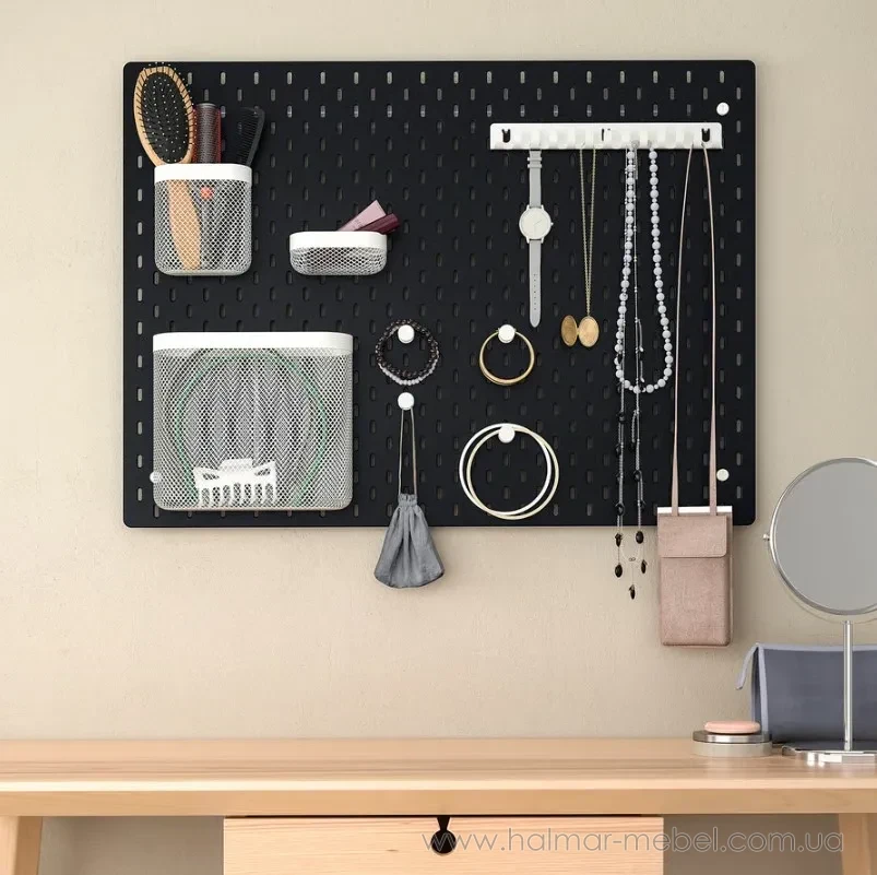 Доска перфорированная SKÅDIS IKEA 76х56 черный Доска перфорированная SKÅDIS IKEA 76х56 черный