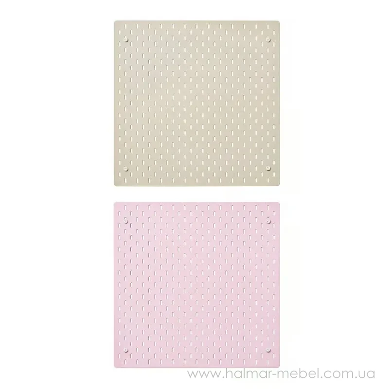 Доска перфорированная SKÅDIS IKEA 56х56 бежевый/розовый Доска перфорированная SKÅDIS IKEA 56х56 бежевый/розовый