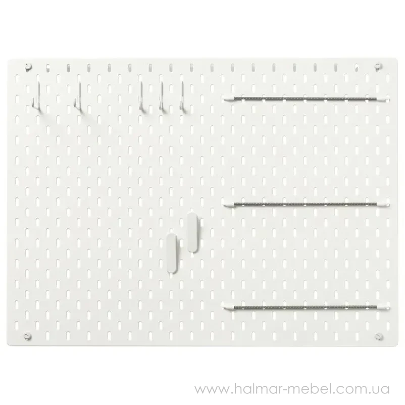 Доска перфорированная комбинированная SKÅDIS IKEA 76х56 белый 492.166.97 Доска перфорированная комбинированная SKÅDIS IKEA 76х56 белый 492.166.97