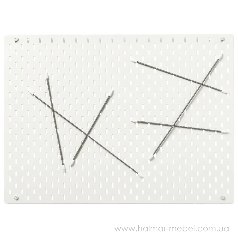 Доска перфорированная комбинированная SKÅDIS IKEA 76х56 белый 492.173.81 Доска перфорированная комбинированная SKÅDIS IKEA 76х56 белый 492.173.81