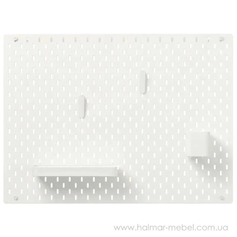 Доска перфорированная комбинированная SKÅDIS IKEA 76х56 белый 092.846.69 Доска перфорированная комбинированная SKÅDIS IKEA 76х56 белый 092.846.69