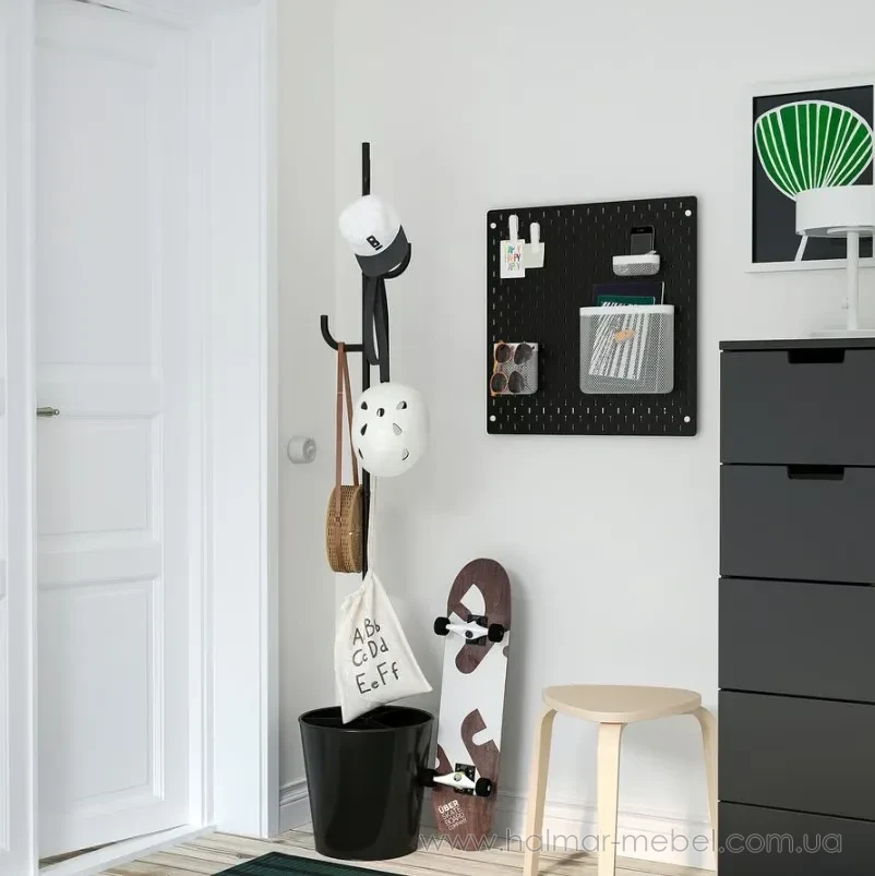 Доска перфорированная комбинированная SKÅDIS IKEA 56х56 черный 595.159.45 Доска перфорированная комбинированная SKÅDIS IKEA 56х56 черный 595.159.45