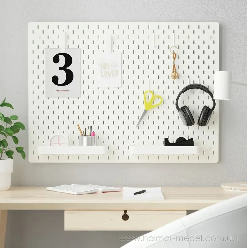 Доска перфорированная комбинированная SKÅDIS IKEA 60х76 белый 294.063.68 Доска перфорированная комбинированная SKÅDIS IKEA 60х76 белый 294.063.68