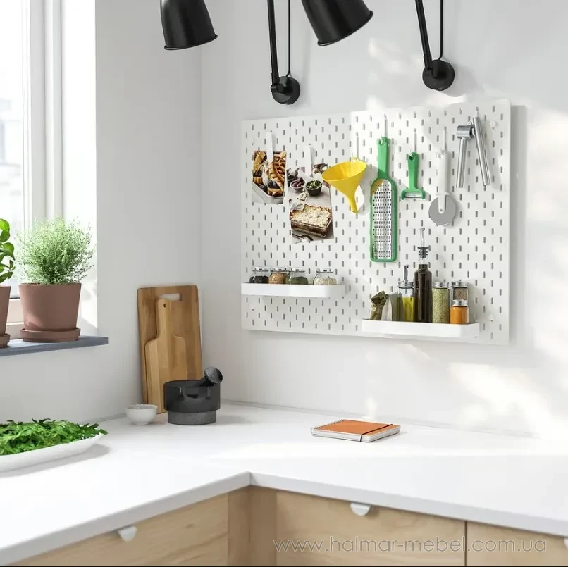 Доска перфорированная комбинированная SKÅDIS IKEA 60х76 белый 294.063.68 Доска перфорированная комбинированная SKÅDIS IKEA 60х76 белый 294.063.68