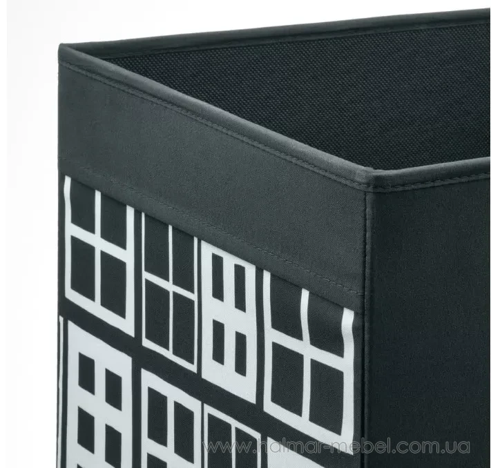 Коробка DRÖNA IKEA черный с узором Коробка DRÖNA IKEA черный с узором