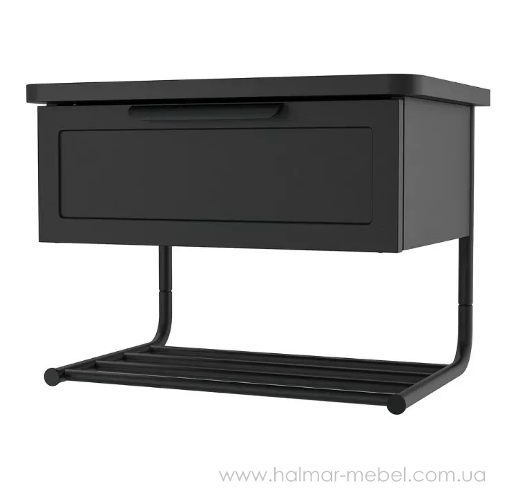 Столик прикроватный настенный GRÅFJÄLLET IKEA антрацит Столик прикроватный настенный GRÅFJÄLLET IKEA антрацит