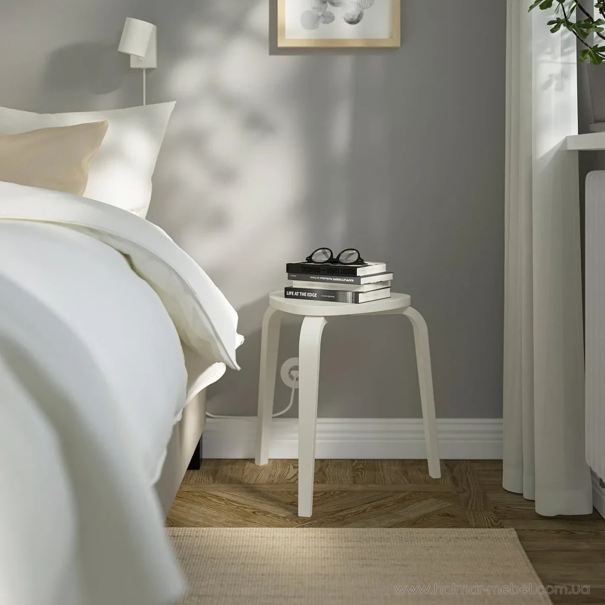 Табурет KYRRE IKEA кремовий Табурет KYRRE IKEA кремовий