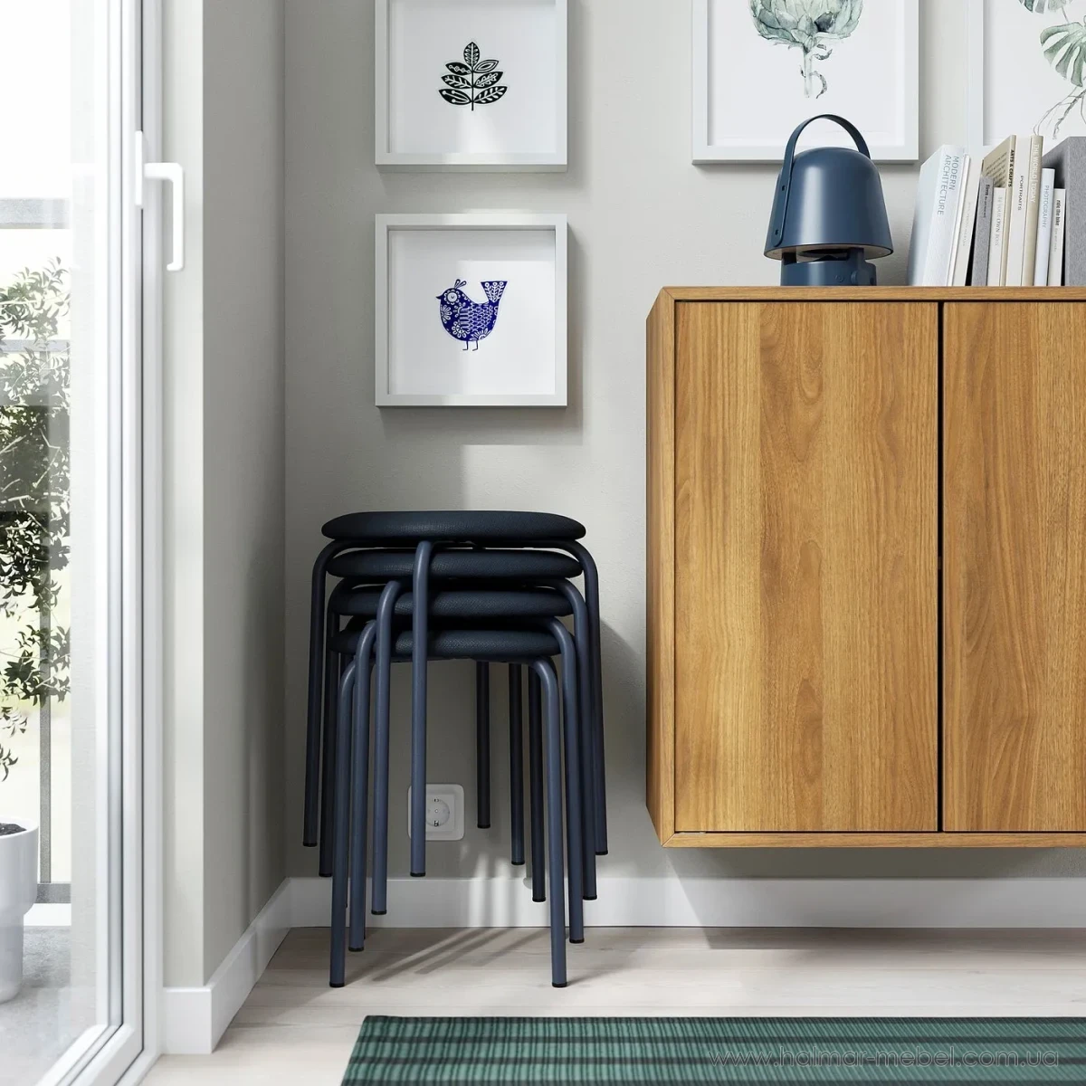 Табурет GULTARP IKEA жовтий Табурет GULTARP IKEA жовтий