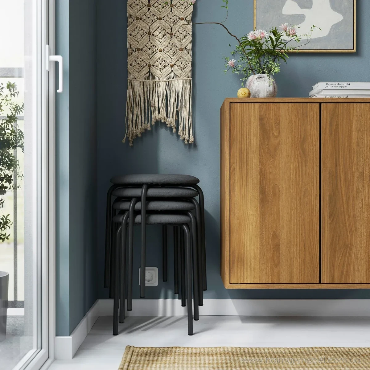 Табурет GULTARP IKEA антрацит Табурет GULTARP IKEA антрацит