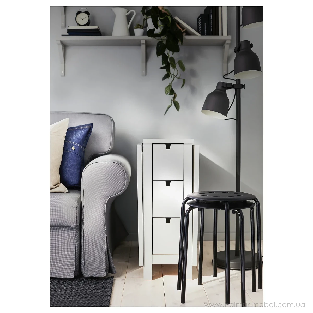 Табурет MARIUS IKEA черный Табурет MARIUS IKEA черный