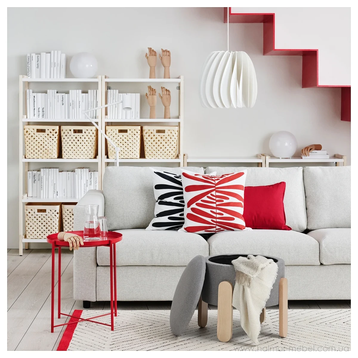 Пуф с контейнером FÖRLUNDA IKEA серый Пуф с контейнером FÖRLUNDA IKEA серый