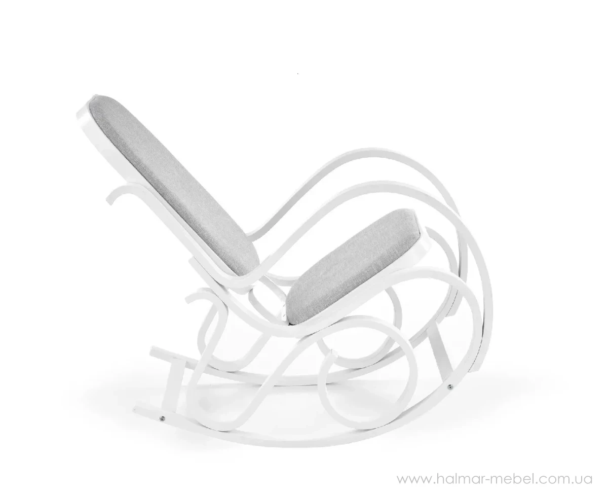 Кресло-качалка MAX BIS PLUS HALMAR белый Кресло-качалка MAX BIS PLUS HALMAR белый