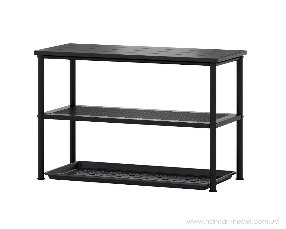 Полиця для взуття NIPÅSEN/BAGGMUCK IKEA чорний Полиця для взуття NIPÅSEN/BAGGMUCK IKEA чорний