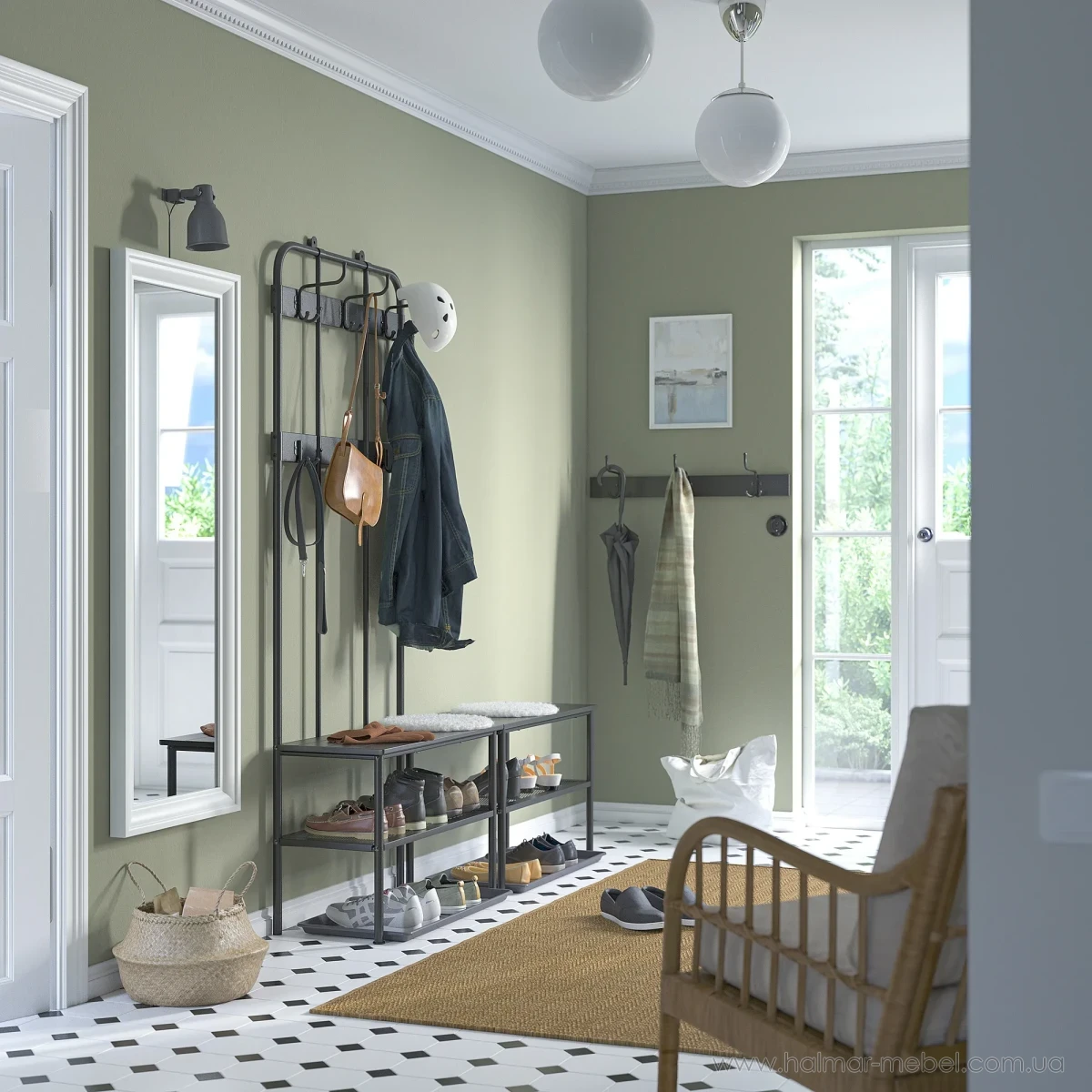 Полиця для взуття NIPÅSEN/BAGGMUCK IKEA чорний Полиця для взуття NIPÅSEN/BAGGMUCK IKEA чорний