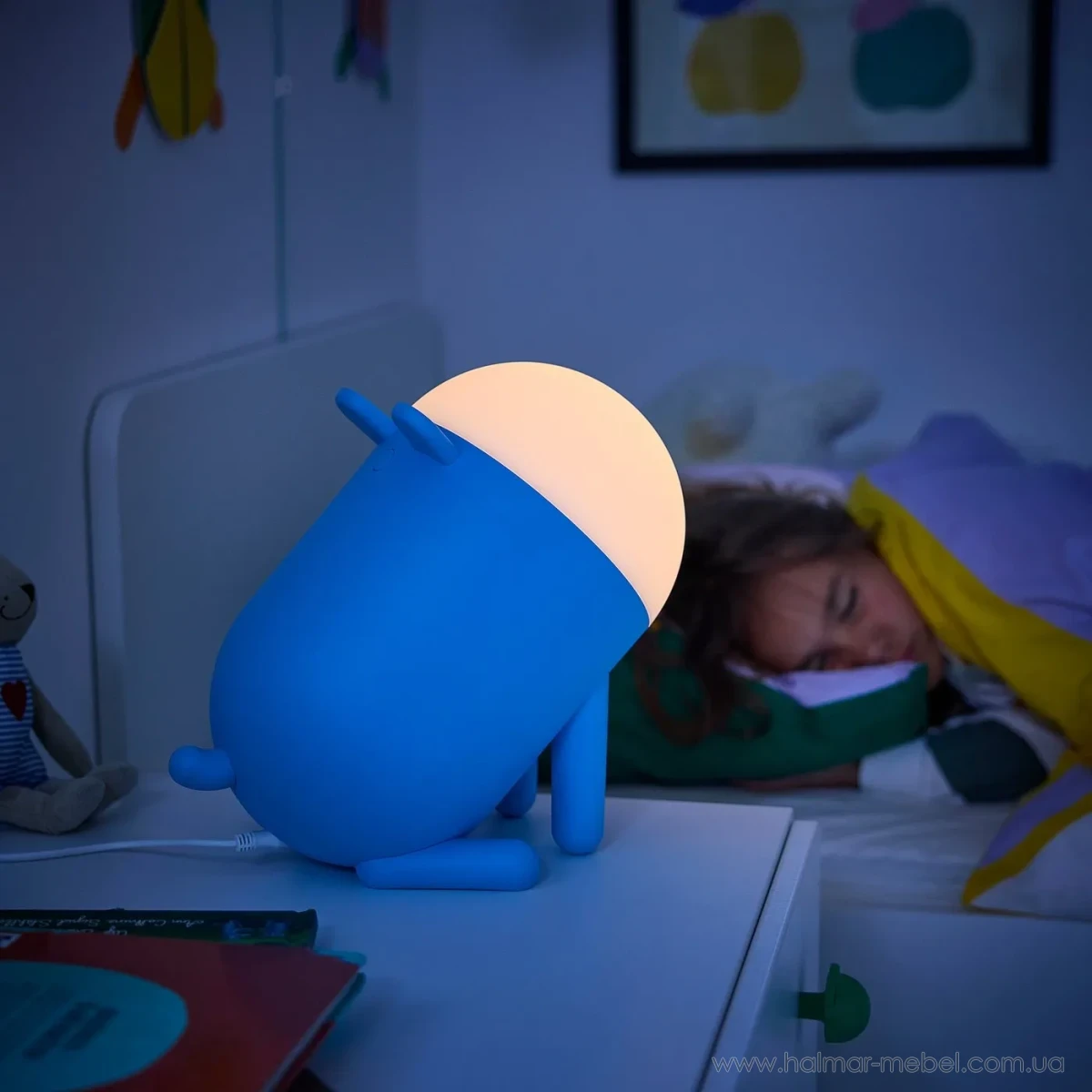 Настільна LED лампа GREJSIMOJS IKEA блакитний собака Настільна LED лампа GREJSIMOJS IKEA блакитний собака