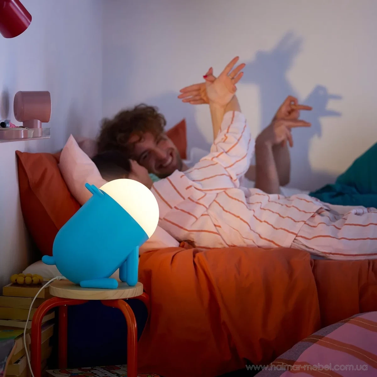 Настільна LED лампа GREJSIMOJS IKEA блакитний собака Настільна LED лампа GREJSIMOJS IKEA блакитний собака